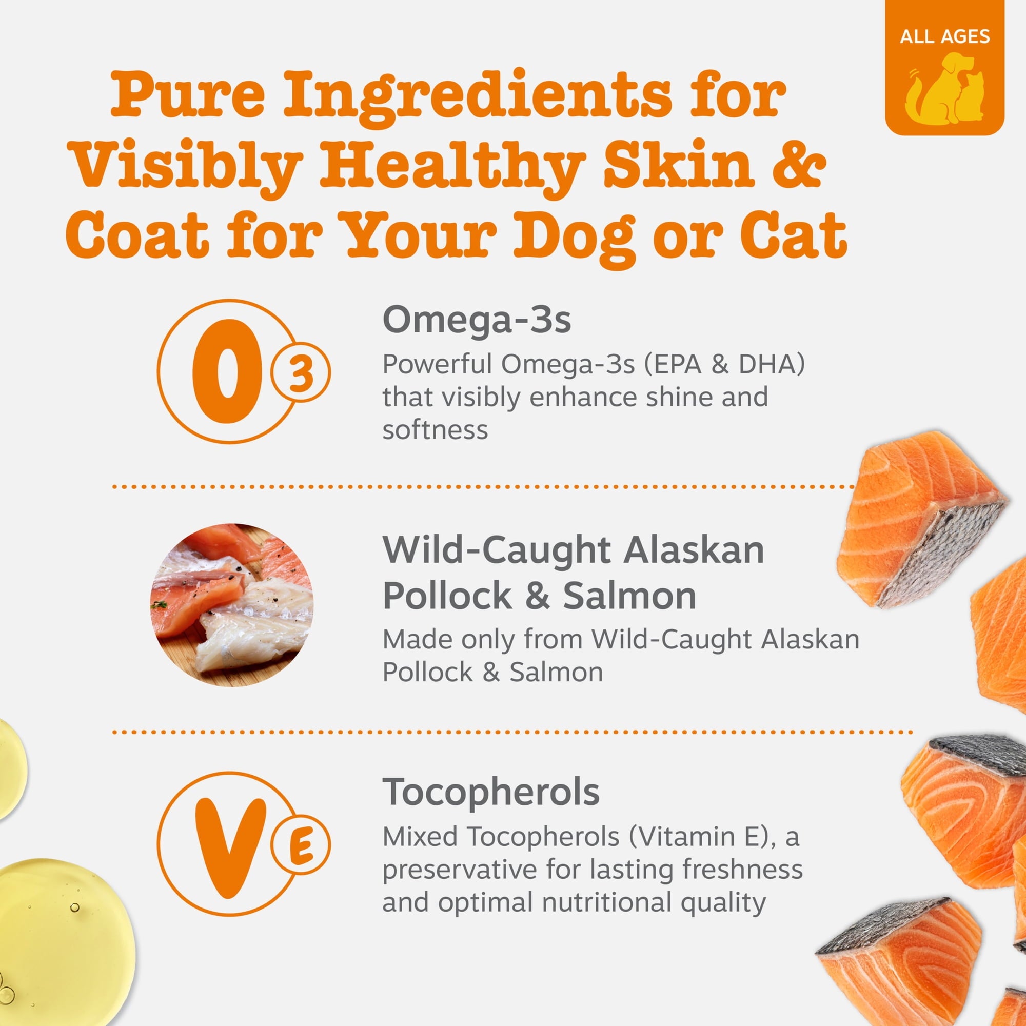 Wild Alaskan Salmon Oil Formula - For Dog & Cat - 8oz