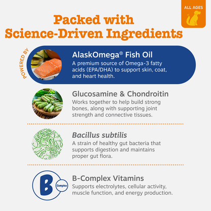 8-in-1 Multivitamin Bites For Dog - Chicken Flavor - 90 Count Soft Chews