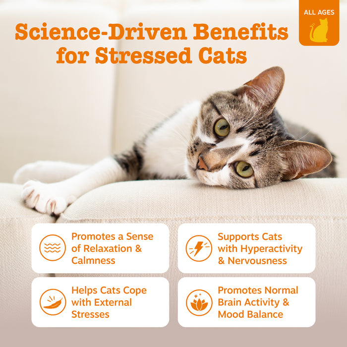 Calming Bites For Cat - Bacon Flavor  - 60 Count Soft Chews